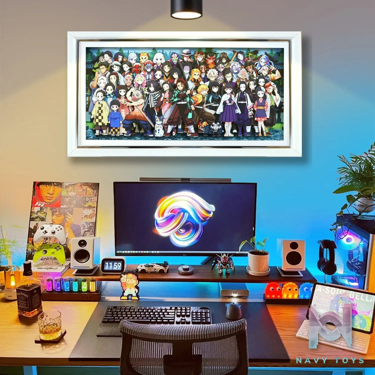 KALA HOME Studio – Demon Slayer Multiple Characters #08 3D Decorative Painting Demon Slayer