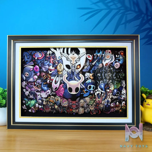 KALA HOME Studio – Hollow Knight Multiple Characters 3D Decorative Painting Hollow Knight