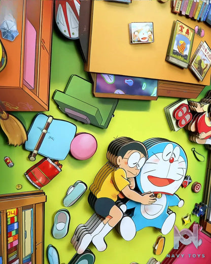 KALA HOME Studio – Doraemon Multiple Characters #04 3D Decorative Painting Doraemon