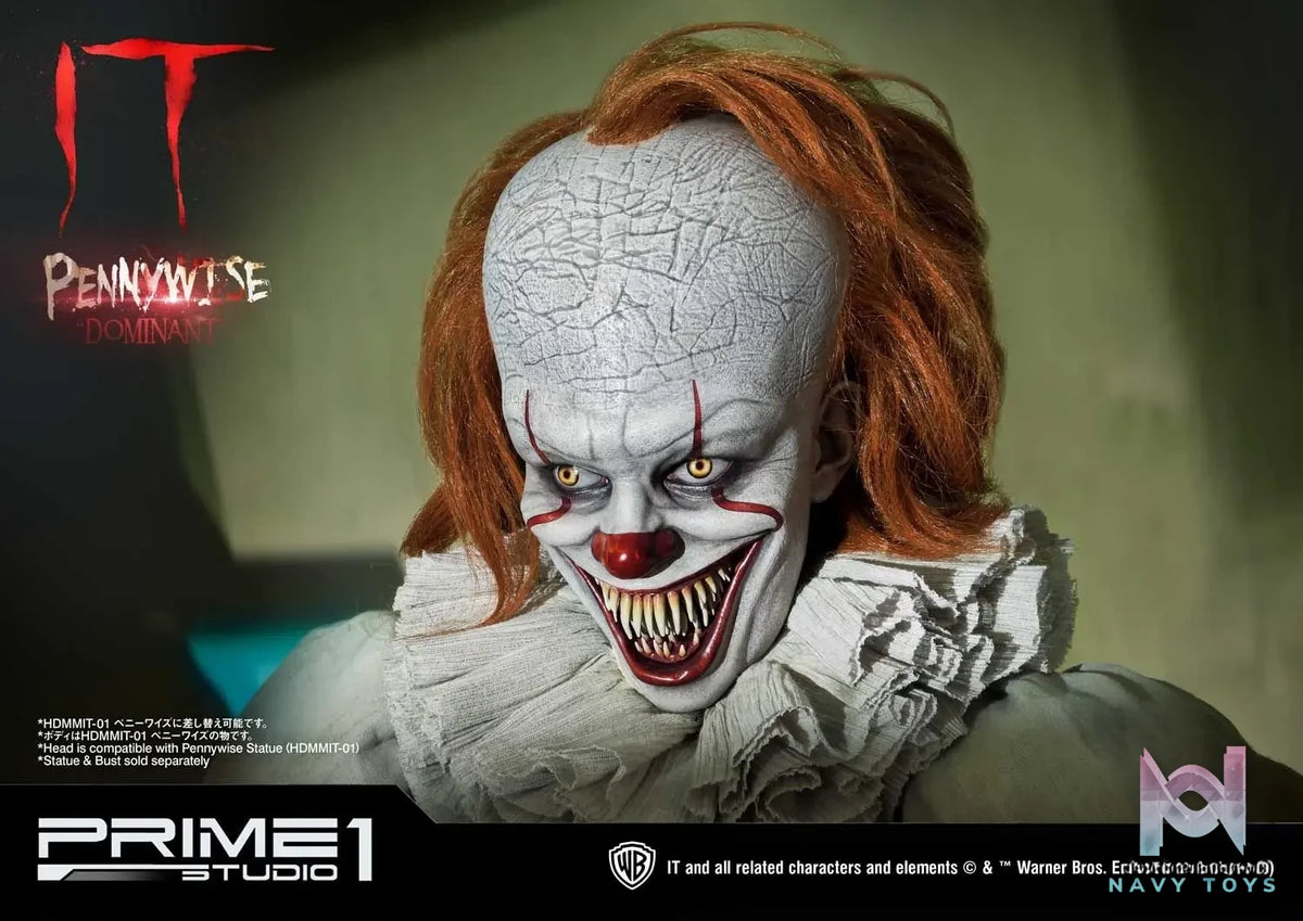 Prime 1 Studio – High Definition Bust IT (Film) Pennywise Head HDBIT-01 HDBIT-02 HDBIT-03 HDBIT-ALL (Licensed)