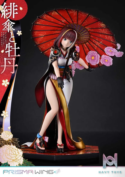 Prime 1 Studio & PRISMA WING Collection – fuzichoco original Illustration Scarlet Umbrella and Peony 1/7 Scale Pre-Painted Figure PWFZCC-01P PWFZCC-01PDX (Licensed)