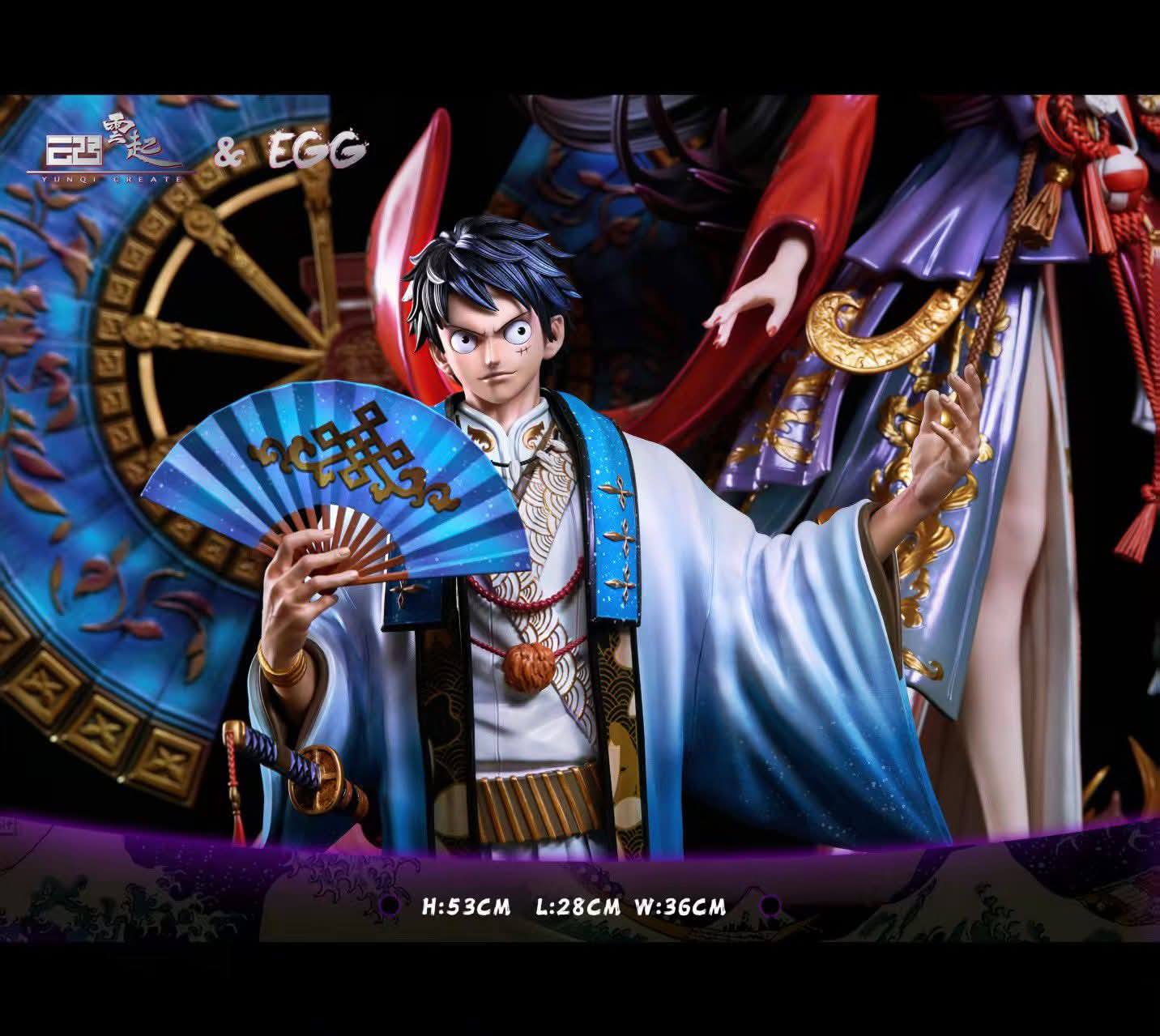 Luffy & Boa resin statue YunQi & EGG Studio anime figure