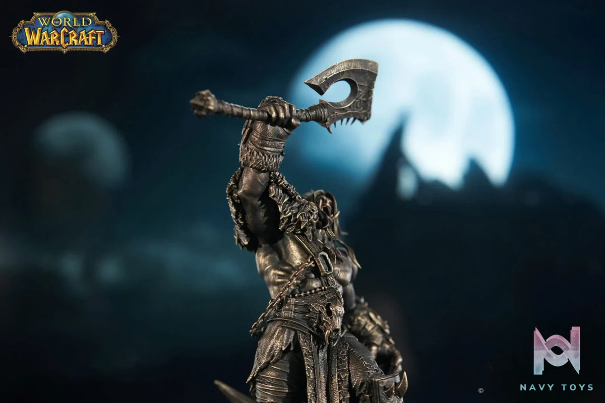 BLIZZARD ENTERTAINMENT – World of Warcraft Grommash Hellscream Bronze Edition Statue BLZ006 (Licensed)