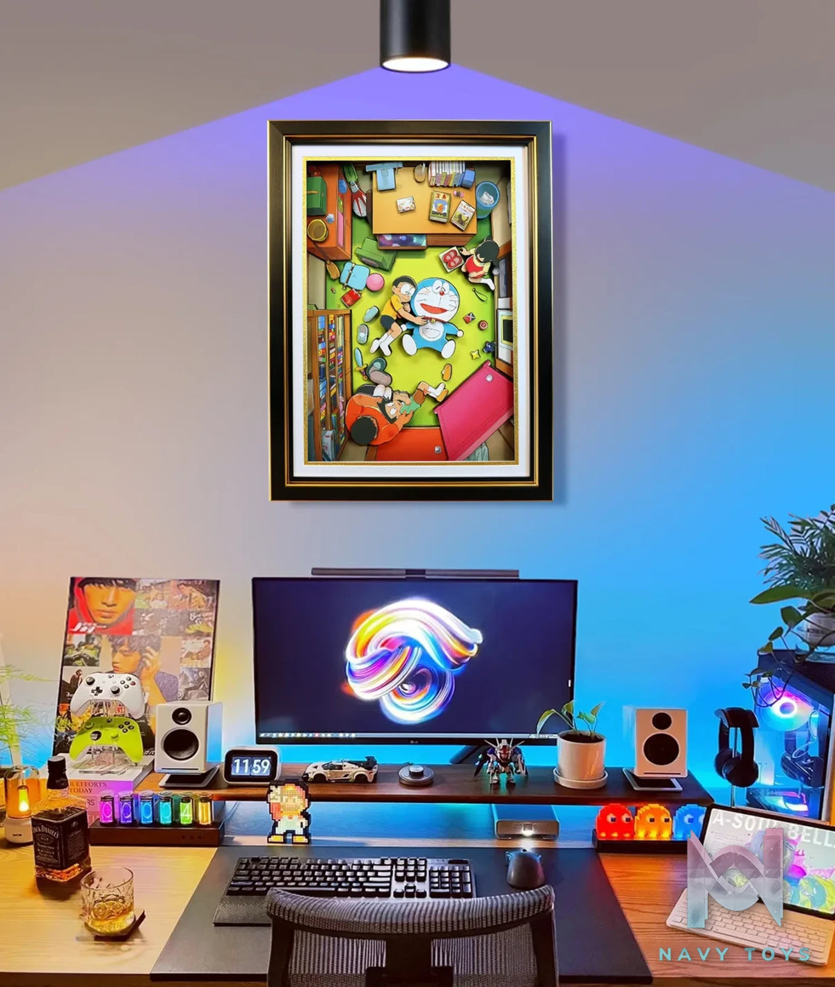 KALA HOME Studio – Doraemon Multiple Characters #04 3D Decorative Painting Doraemon