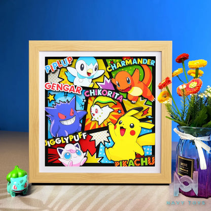 Yu Zhi Jiang Studio – Pokémon Multiple Characters Series #12 3D Decorative Painting Pokémon
