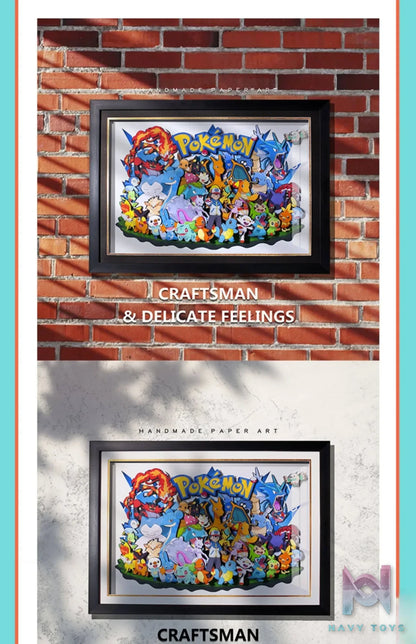 Yu Zhi Jiang Studio – Pokémon Multiple Characters Series #3 3D Decorative Painting Pokémon