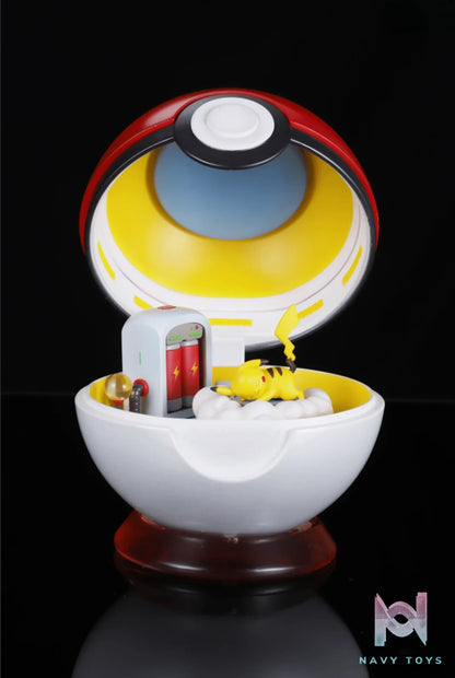 MO SHI JIE Studio – Pokémon Pikachu Poké Ball with Double Pose