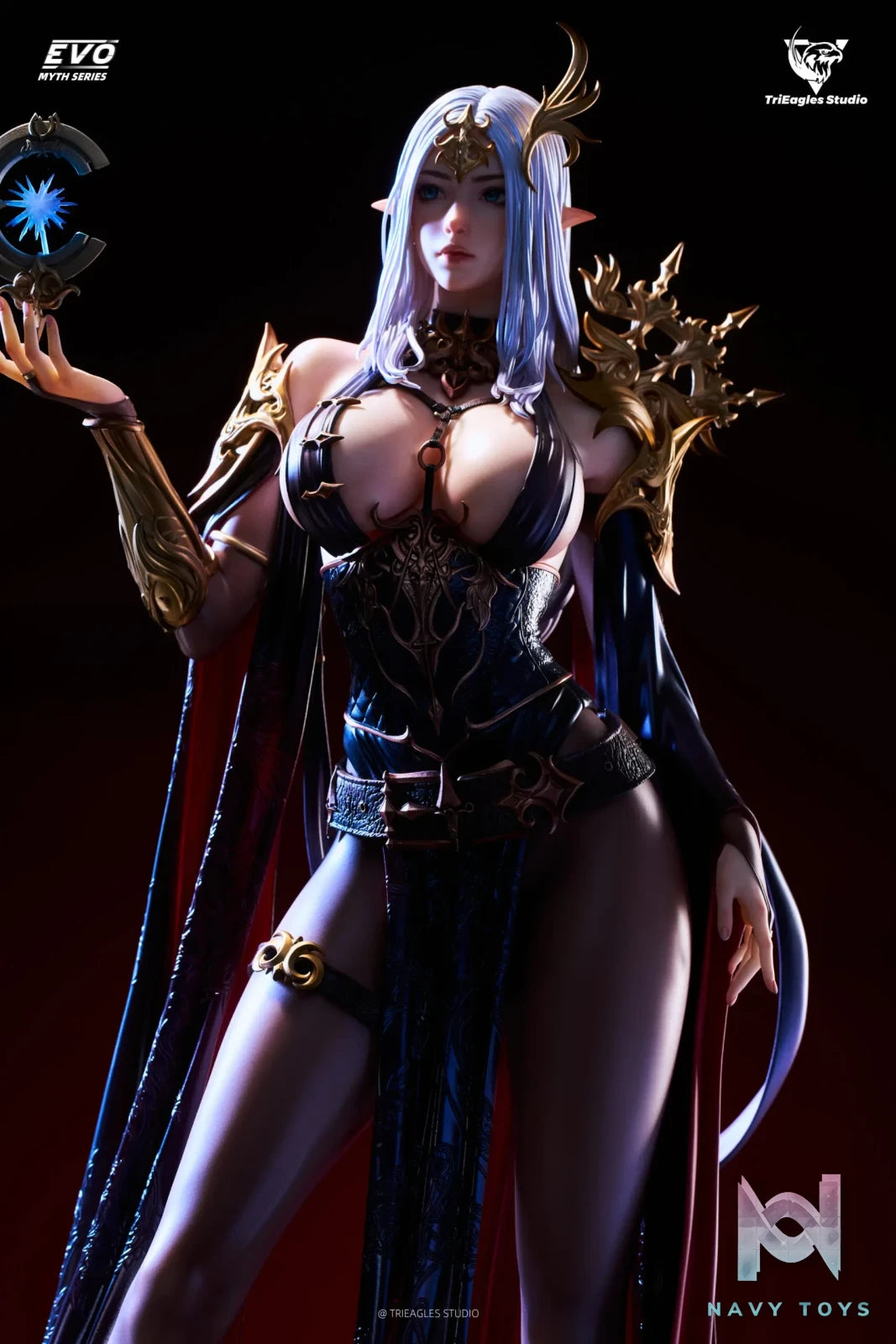 TriEagles Studio – EVO Myth Series Astral Dark Elf Ayla 1/4 Statue (Licensed)