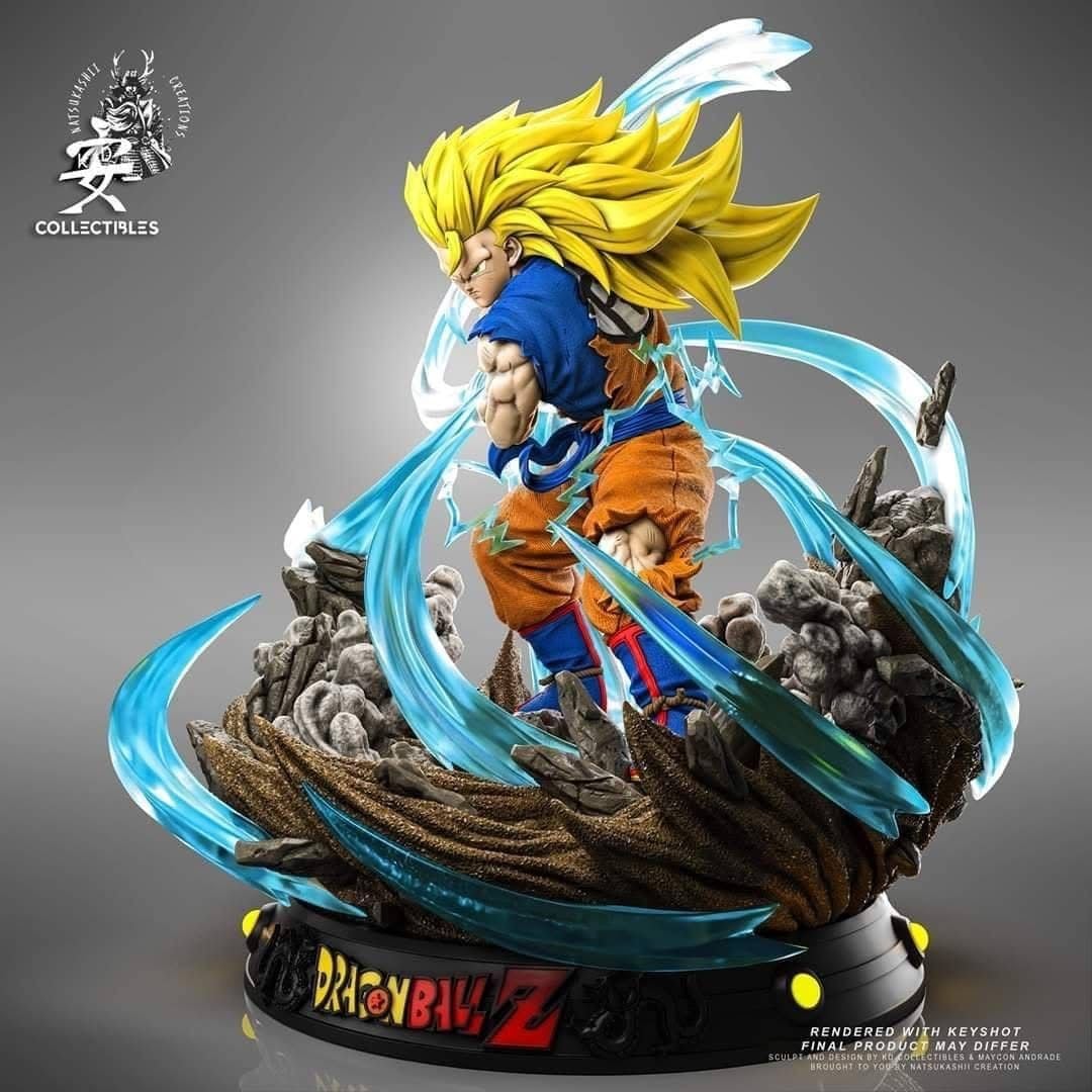 Son Goku Super Saiyan 3 - Dragon Ball - KD Collectibles resin statue kd collectibles anime figure