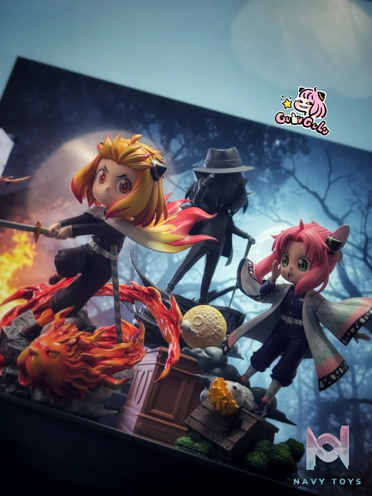 GULUGULU Studio – Anya Cosplay Demon Slayer Kyojuro Rengoku Spy x Family