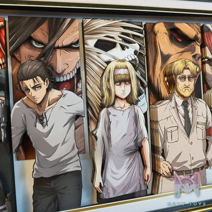 KALA HOME Studio – Attack on Titan Multiple Characters #02 Titan 3D Decorative Painting Attack on Titan