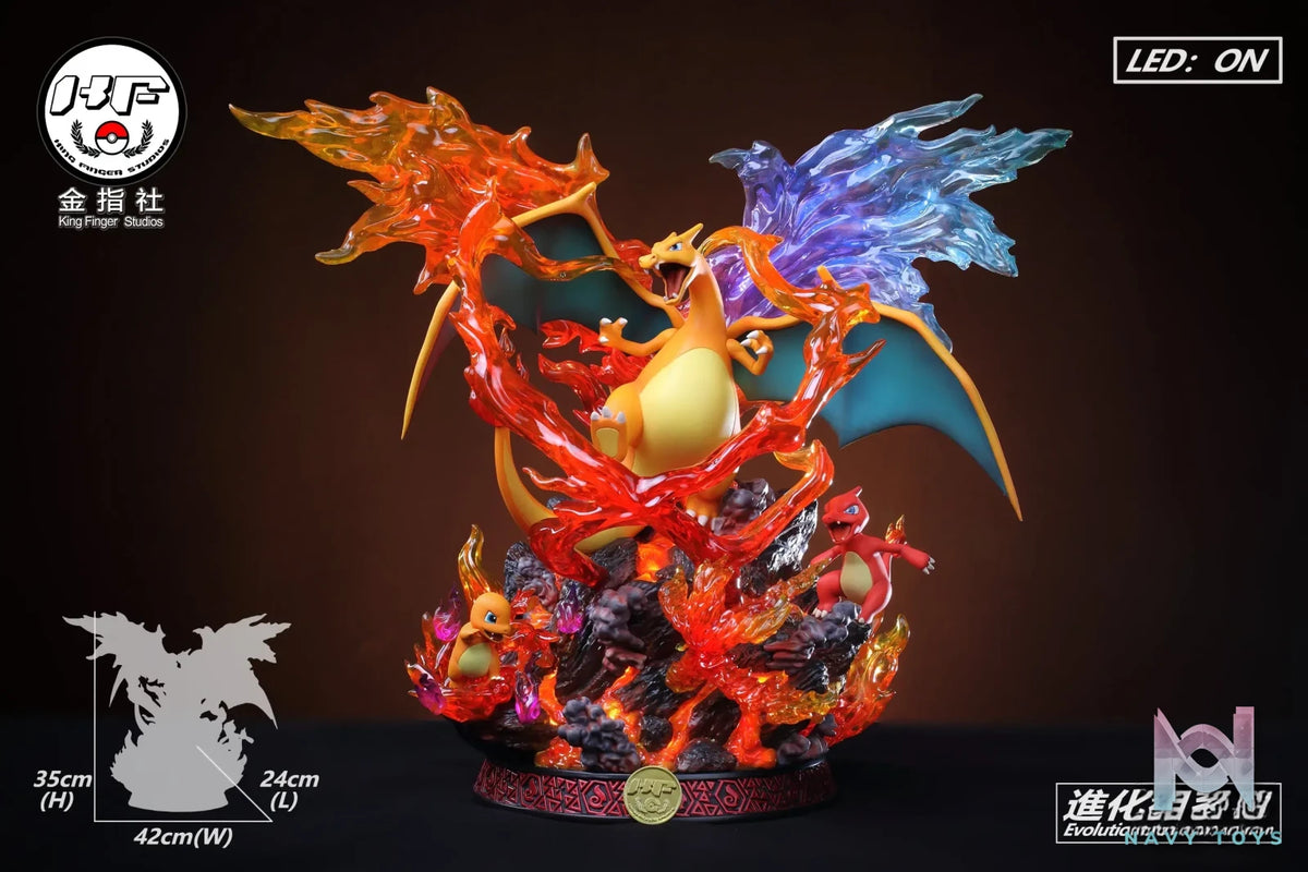 King Finger Studio – Pokemon Charizard Evolution Set
