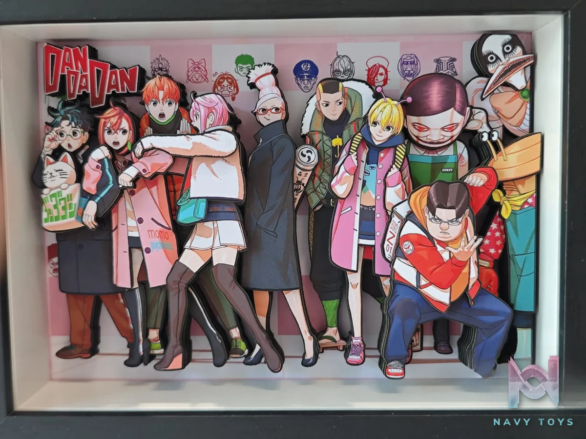Yu Zhi Jiang Studio – Dandadan Multiple Characters 3D Decorative Painting Dandadan