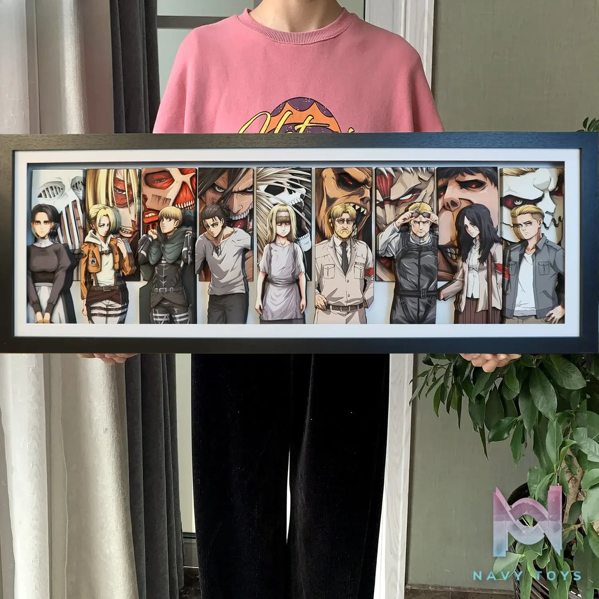 KALA HOME Studio – Attack on Titan Multiple Characters #02 Titan 3D Decorative Painting Attack on Titan