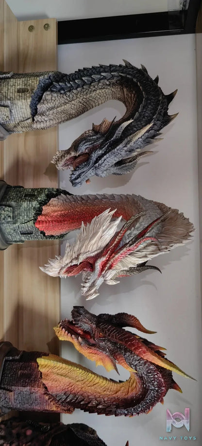 Dragon Frontier Studio – Monster Hunter White Fatalis Head Sculpture