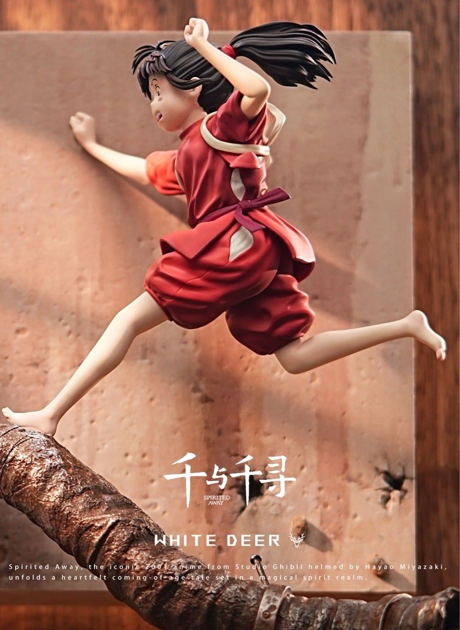 Chihiro - Spirited Away - White Deer Studio resin statue white Hole Studio anime figure
