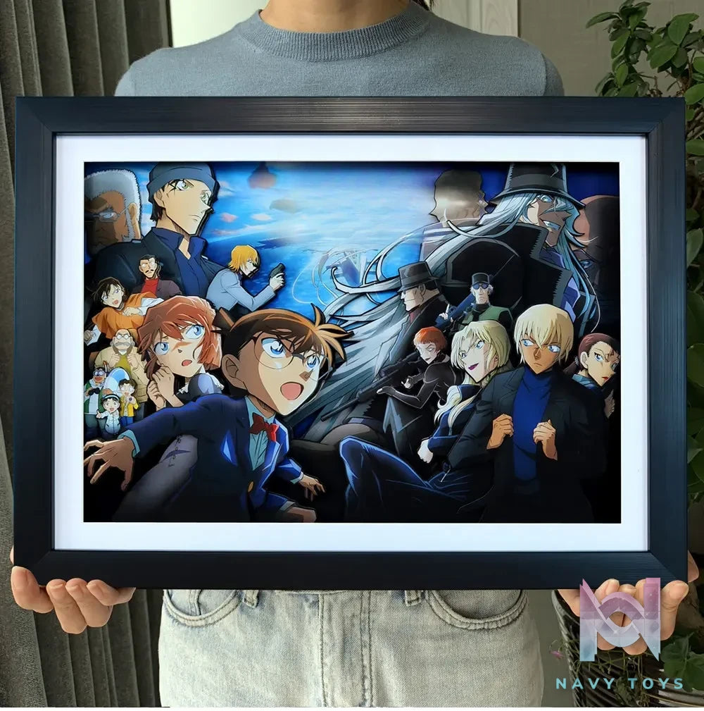KALA HOME Studio – Detective Conan Multiple Characters #06 3D Decorative Painting Detective Conan
