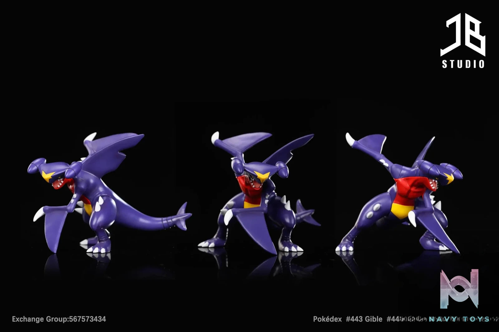 JB Studio – Pokemon Garchomp Evolution Group