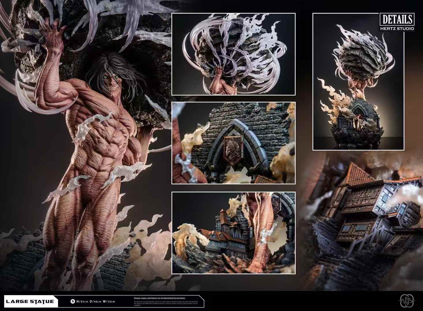Eren Titan - Attack On Titan resin statue Hertz studio anime figure