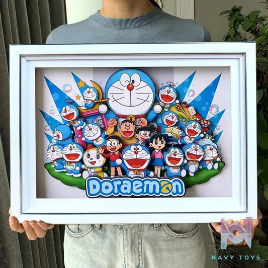 KALA HOME Studio – Doraemon Multiple Characters #02 3D Decorative Painting Doraemon