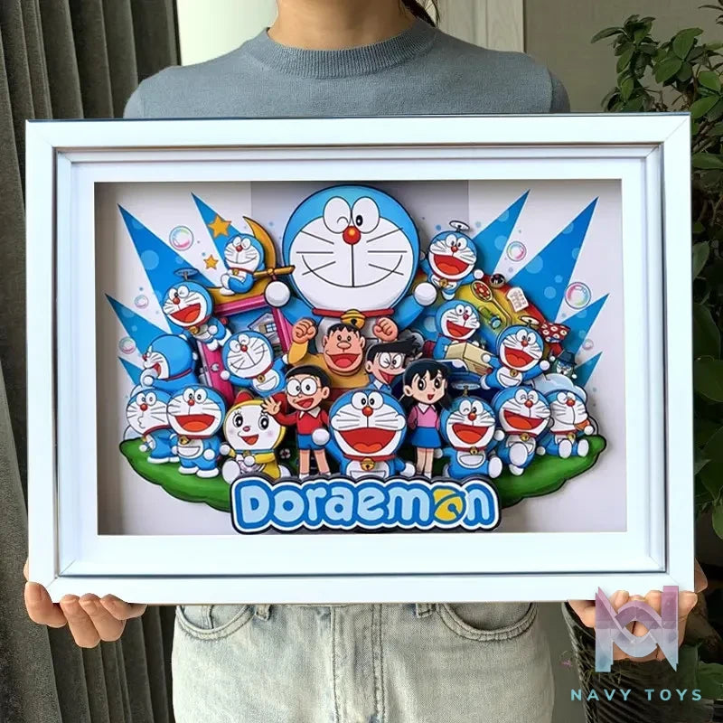 KALA HOME Studio – Doraemon Multiple Characters #03 3D Decorative Painting Doraemon