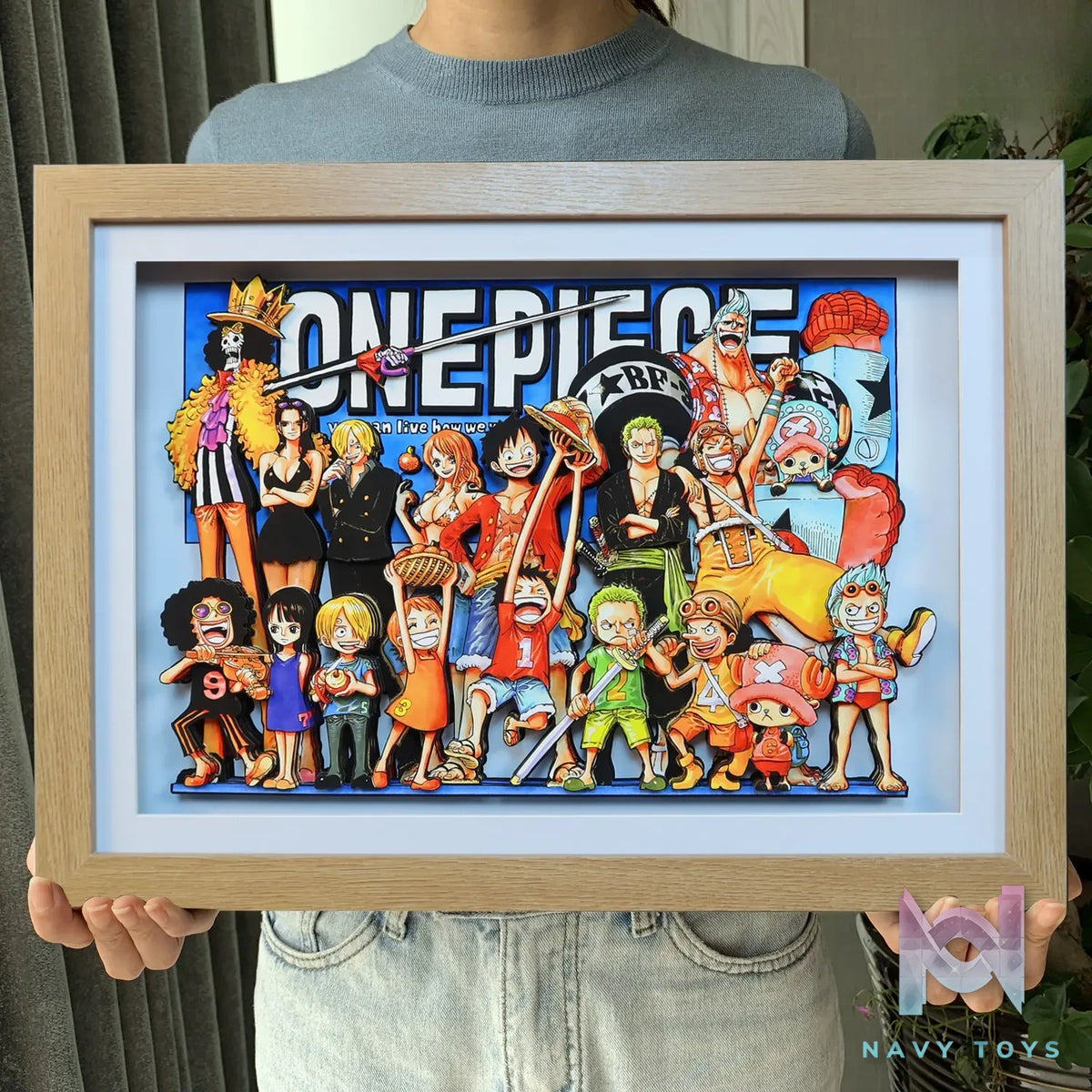 KALA HOME Studio – One Piece Multiple Characters #02 3D Decorative Painting One Piece