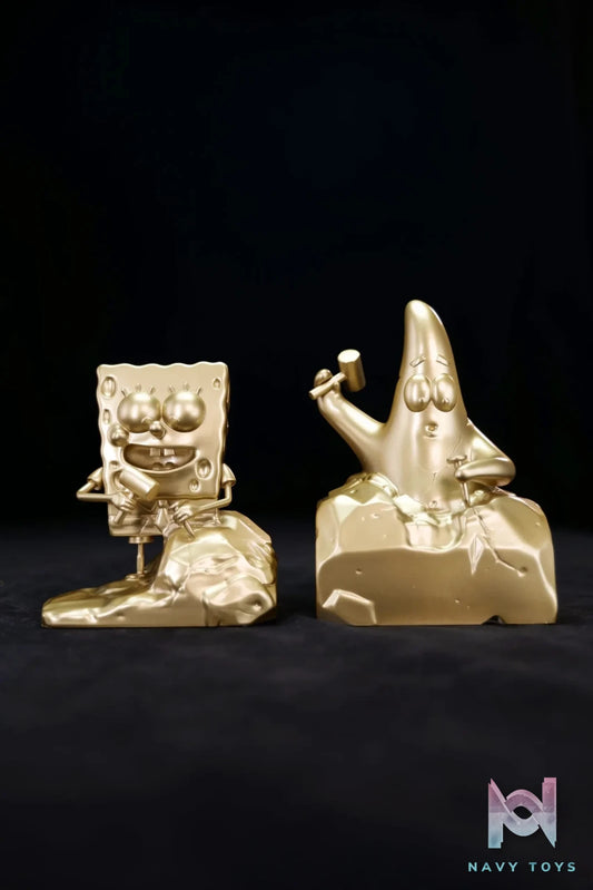 Chao She Studio – SpongeBob SquarePants & Patrick Star Sculptor Series Gold Version