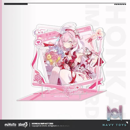 miHoYo – Honkai Impact 3rd Elysia Love Squared Series Acrylic Stand X Acrylic Keychain (Licensed)