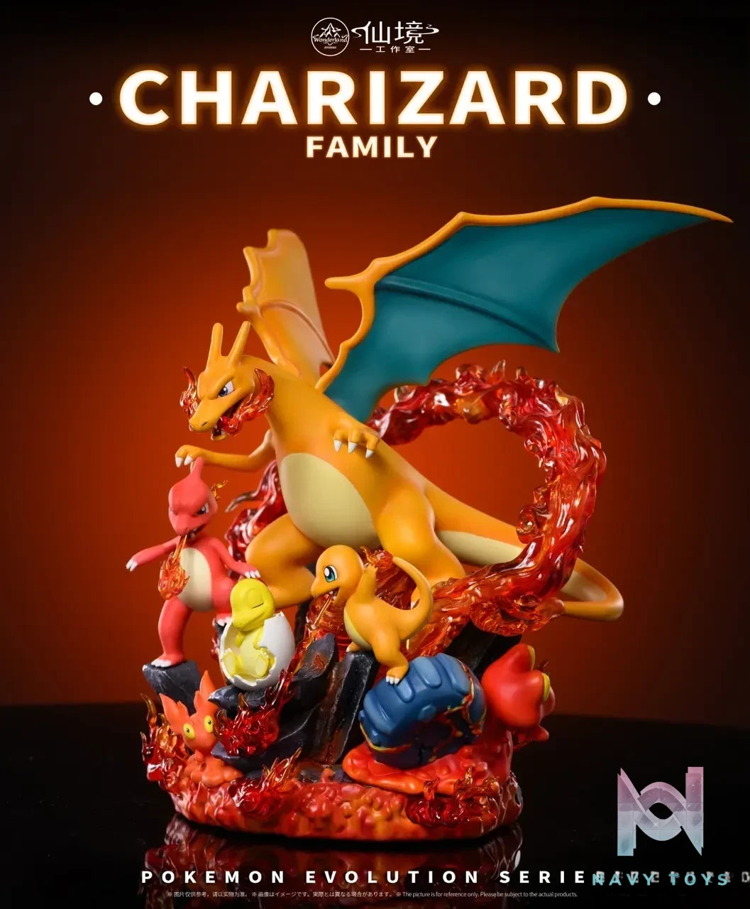 Wonderland Studio – Pokémon Evolution Series #2 Charizard Family