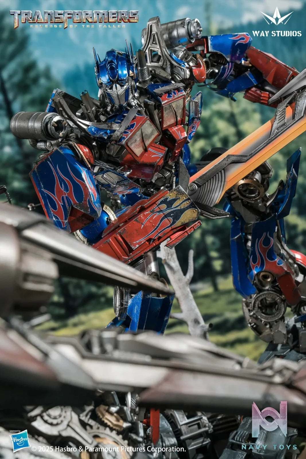 WAY Studio – Transformers: Revenge of the Fallen Series Optimus Prime vs Megatron Scene Statue (Licensed)