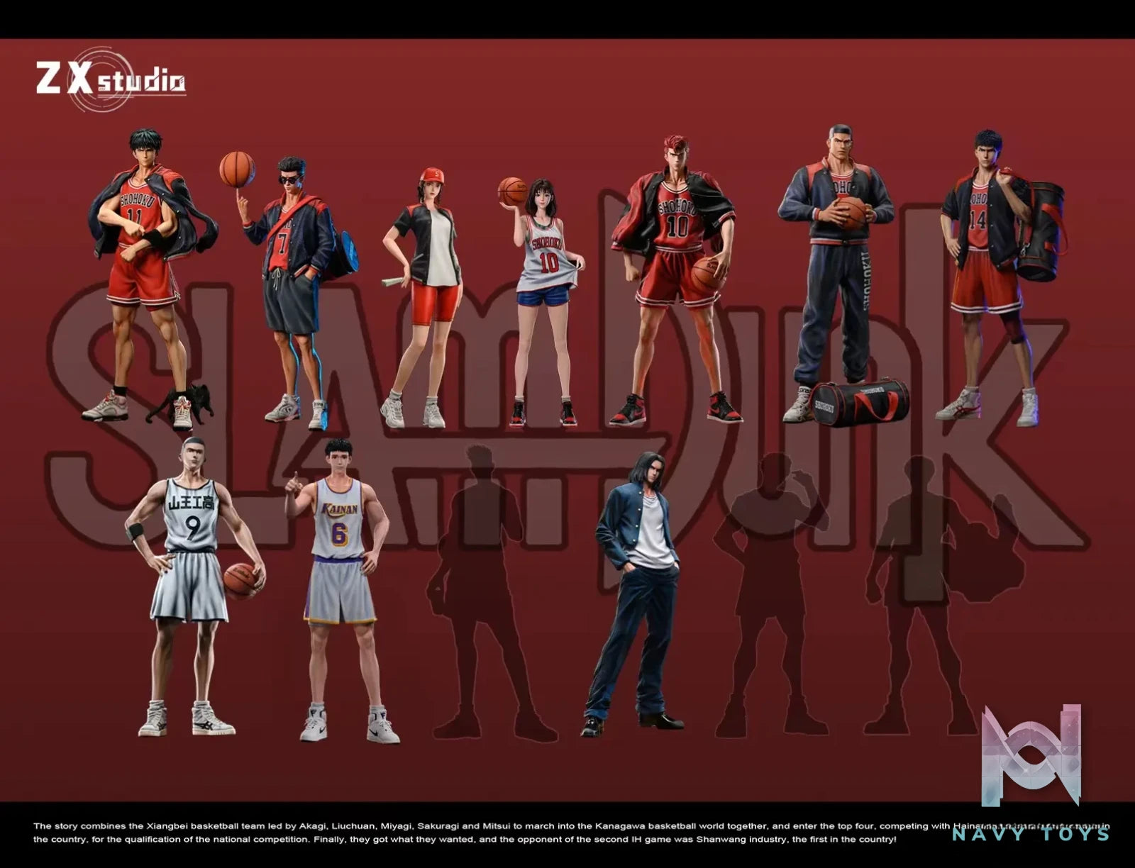 【Hino studio】 Slam Dunk Jin Soichiro – ZX Studio | Navy Toys