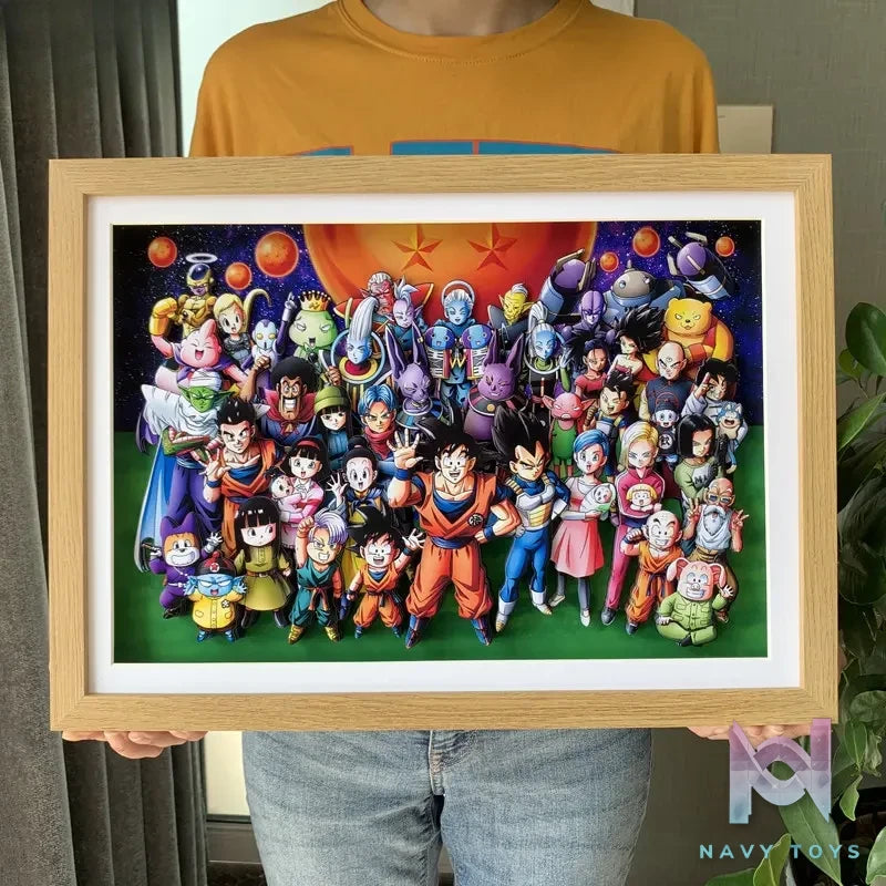 KALA HOME Studio – Dragon Ball Multiple Characters #05 3D Decorative Painting Dragon Ball