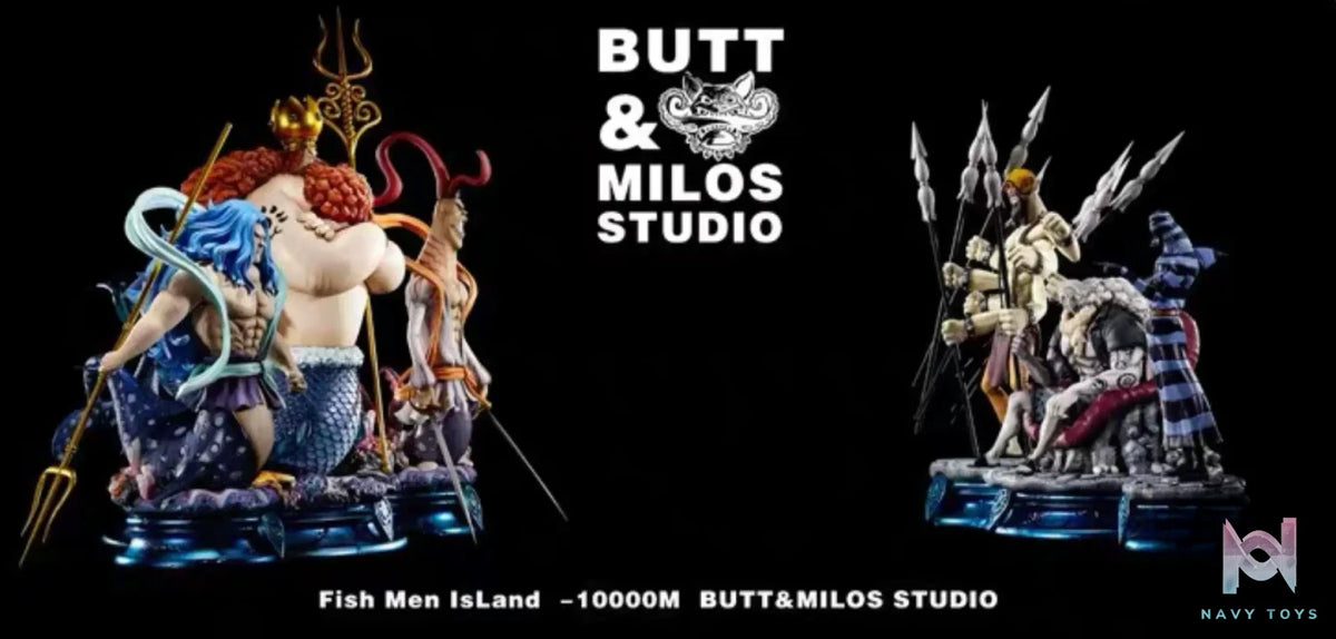 Butt & Milos Studio – One Piece Hody Jones & Shirahoshi & Neptune & Ryuboshi & Fukaboshi & Zeo & Igaram & Daruma & Manboshi & Dosun & Ikarosu Muhhi & Otohime