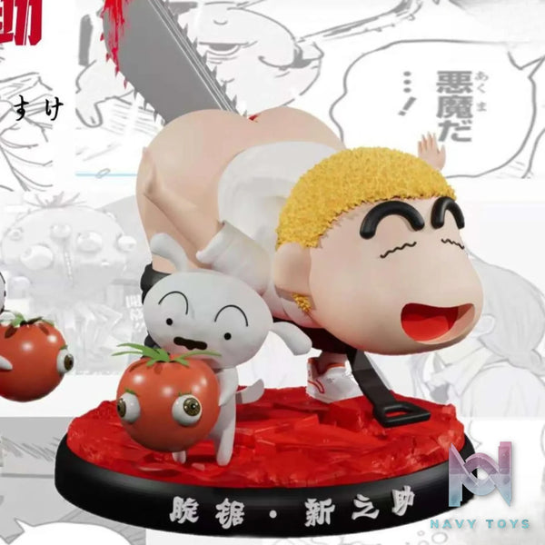 DIFFUSE HEAT Studio – Chainsaw Man Chainsaw Man & Crayon Shin-chan Nohara Shinnosuke