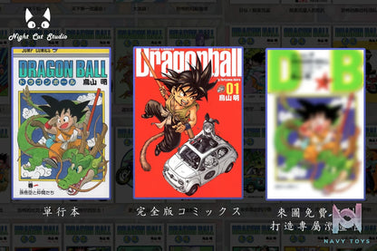 Night Cat Studio – Dragon Ball Little Son Goku reading Dragon Ball comic book