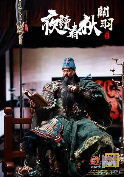 JSTOYS Studio – 1/6 W001 Night-reading The Spring And Autumn Annals Guan Yu, Yuchang (WF2024 EVENT-EXCLUSIVE EDITION) W001