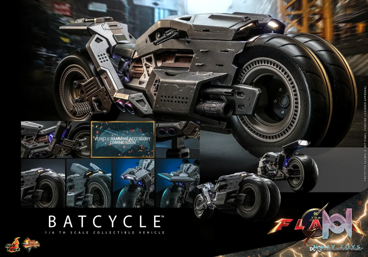 Hottoys – The Flash – Batman and Batcycle – 1/6th Scale MMS703 MMS704 MMS705 (Licensed)