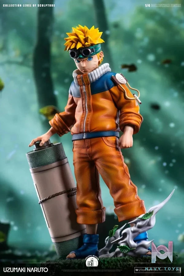 Amazing Museum Studio - Naruto Childhood Door God Series 1 Uzumaki Naruto resin statue Navy Toys anime figure