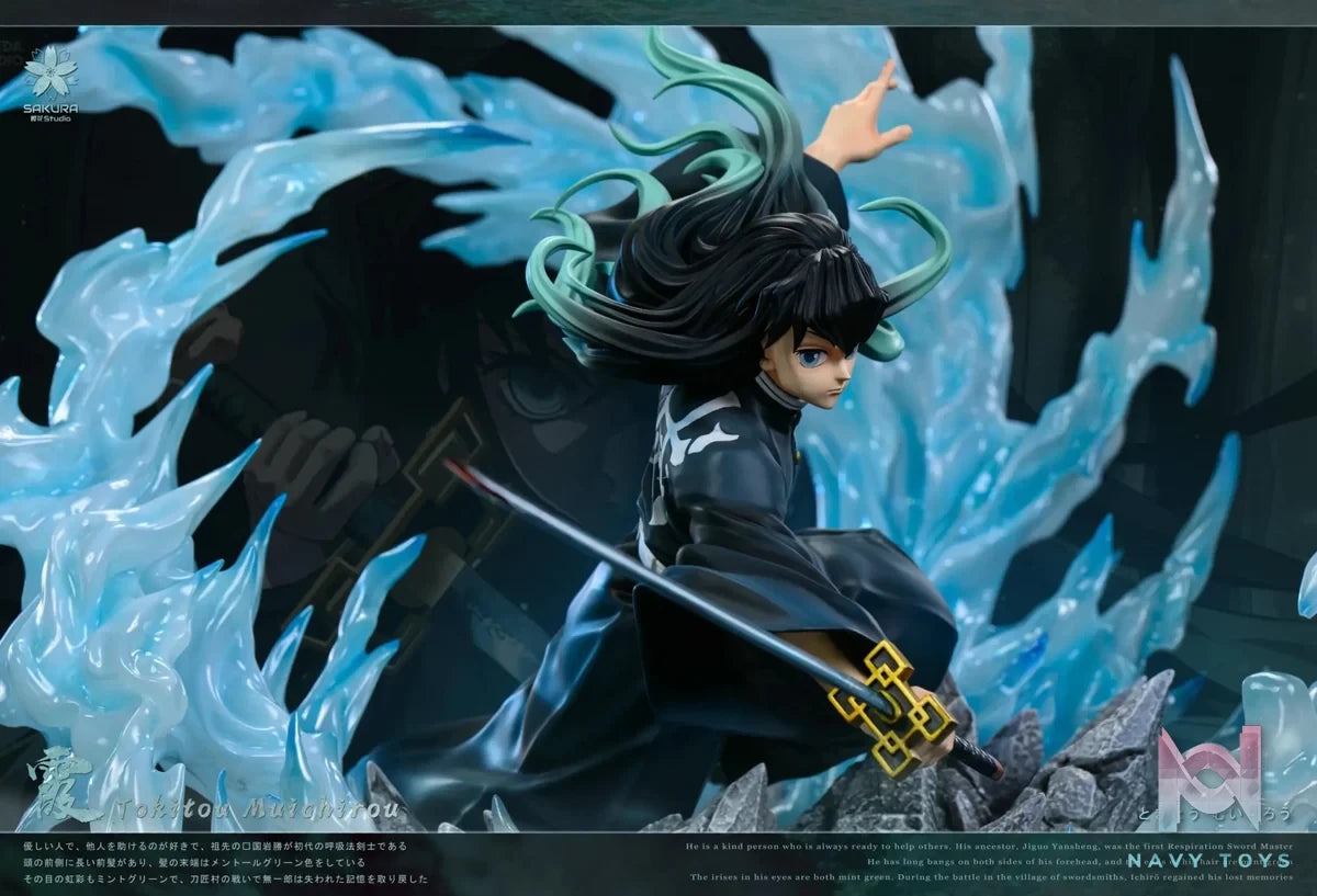 SAKURA Studio - Demon Slayer Mist Hashira Muichiro Tokito resin statue Navy Toys anime figure