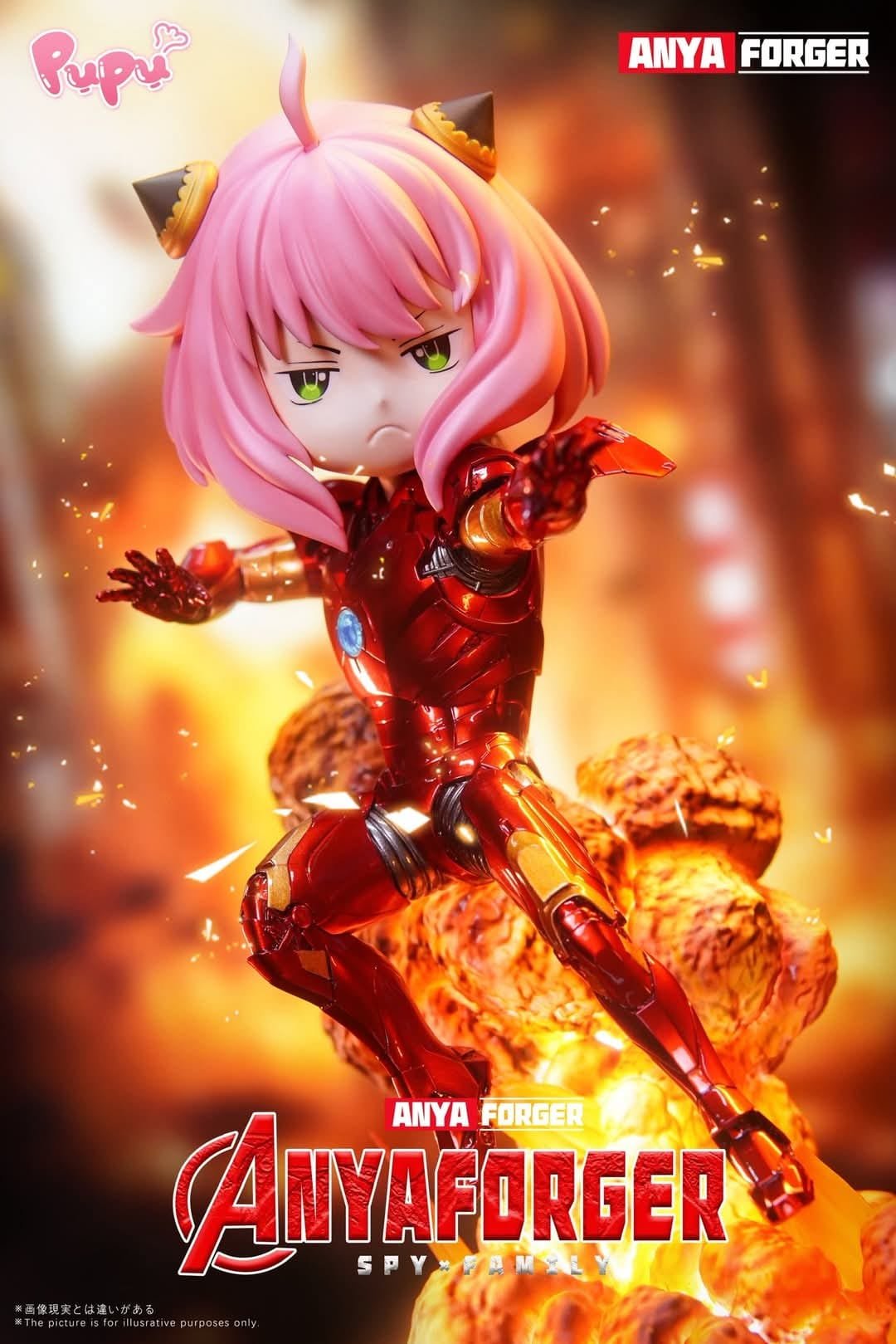 Anya cos Iron Man - Spy x Family resin statue PuPu Studio anime figure