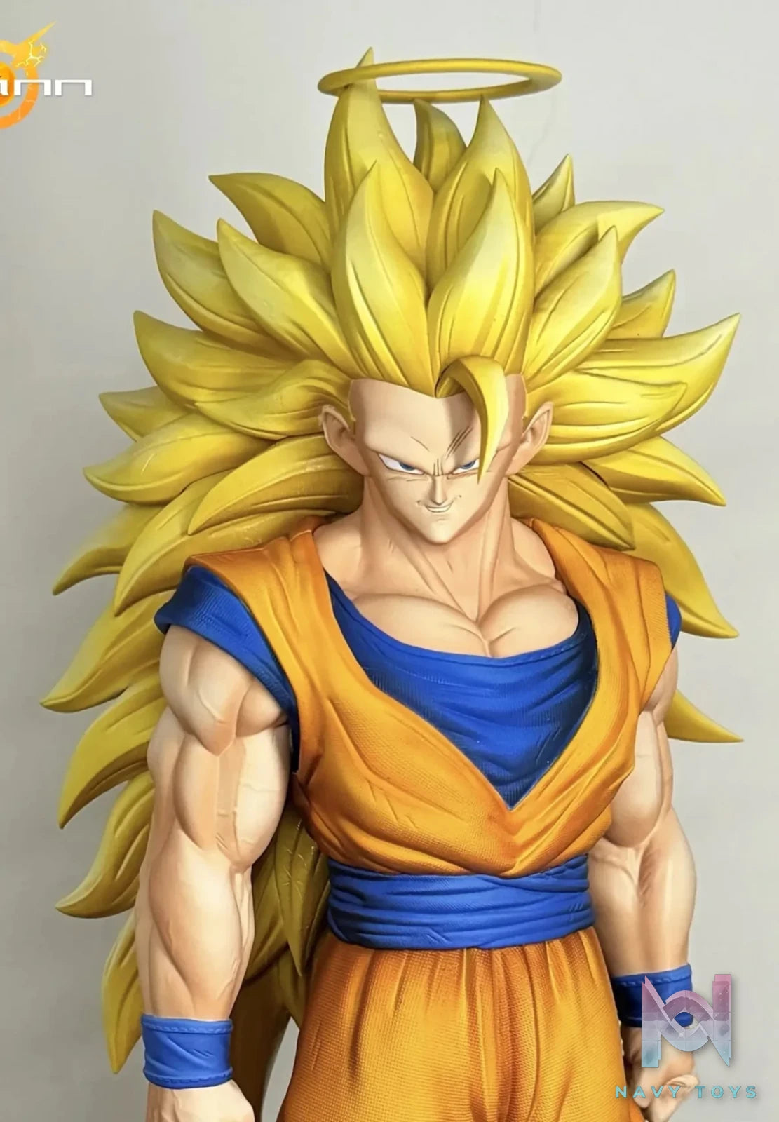 Juann Studio - Dragon Ball Super Saiyan 3 Goku resin statue Navy Toys anime figure