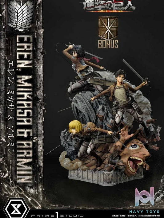 Eren, Mikasa & Armin - Attack on Titan - Prime 1 Studio (Normal) resin statue Prime 1 Studio anime figure