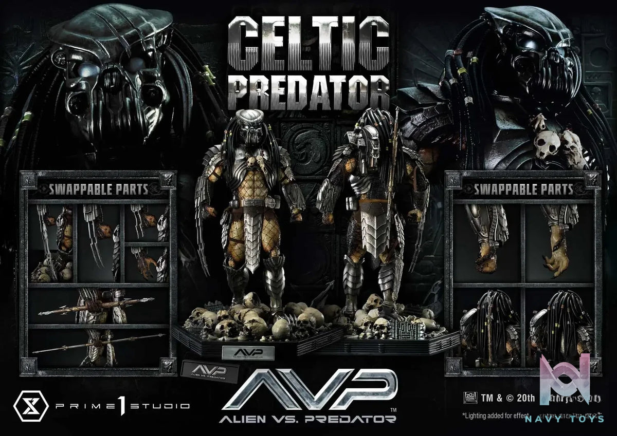 Prime 1 Studio Museum Masterline Alien vs. Predator Celtic Predator MMPR-05 MMPR-05S