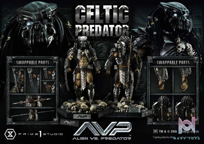 Prime 1 Studio Museum Masterline Alien vs. Predator Celtic Predator MMPR-05 MMPR-05S