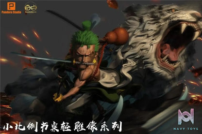Pandora Studio X Singularity Studio – One Piece Roronoa Zoro with White Tiger