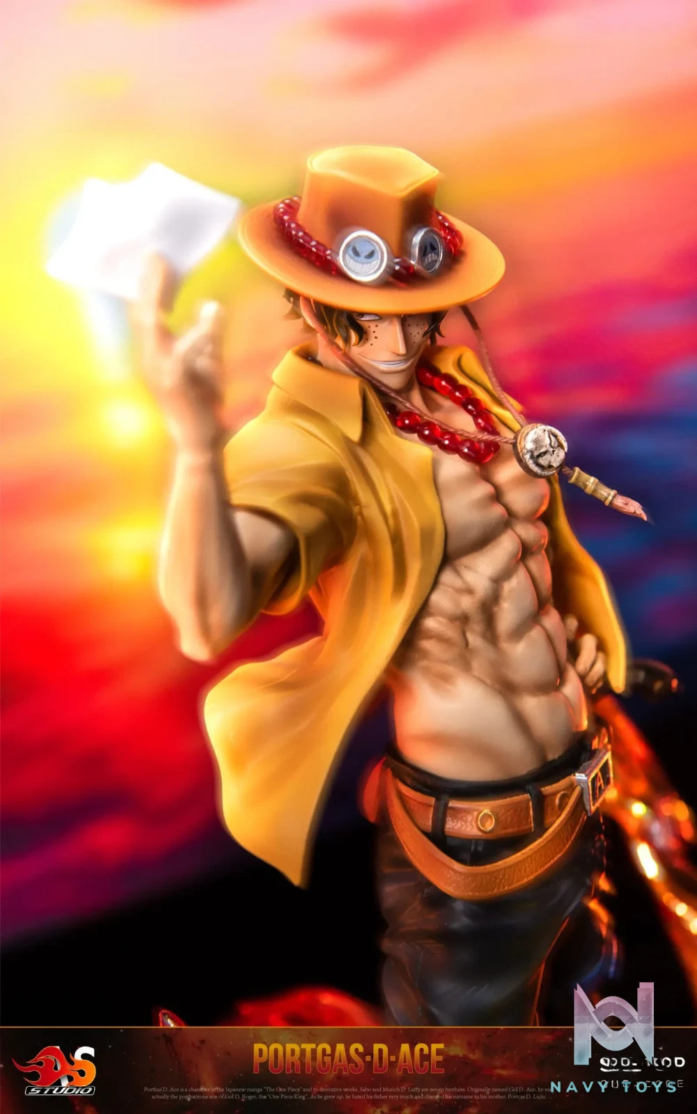 AS Studio – One Piece Flame Ace & Goodbye Ace Bust