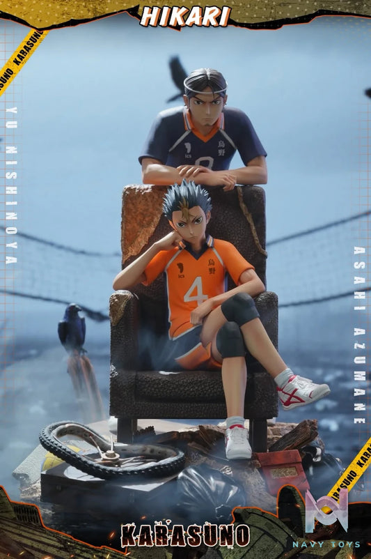 Yu Nishinoya & Ashahi resin statue HIKARI Studio anime figure