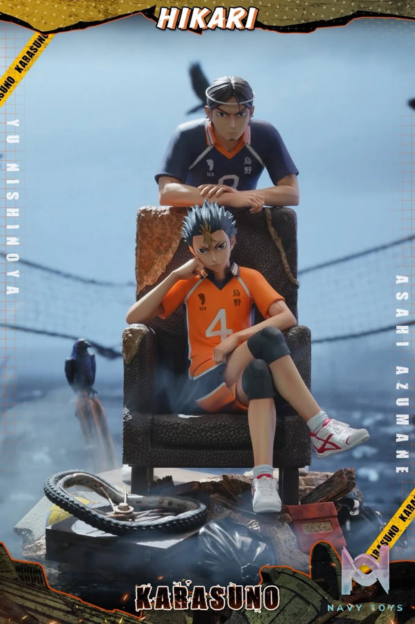Yu Nishinoya & Ashahi resin statue HIKARI Studio anime figure