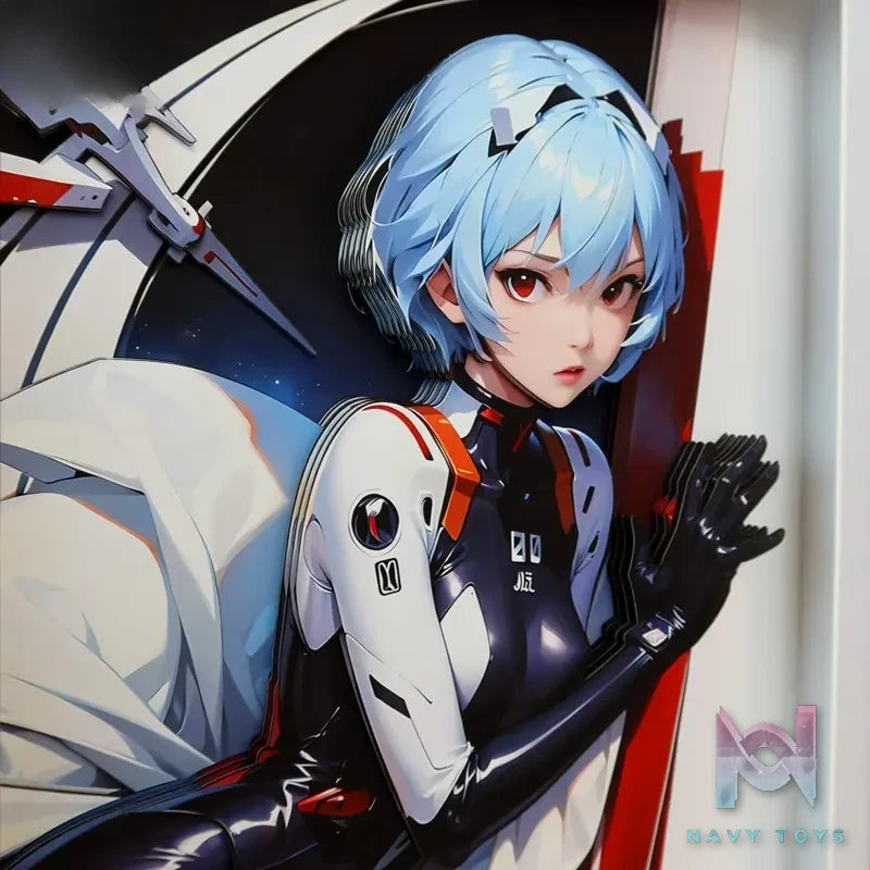 KALA HOME Studio – Ayanami Rei 3D Decorative Painting Neon Genesis Evangelion