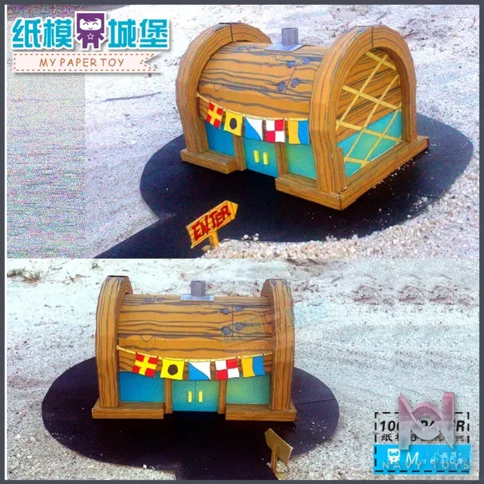 Qian Zhi Lu Studio – Bikini Bottom series 3D Paper Model DIY SpongeBob SquarePants